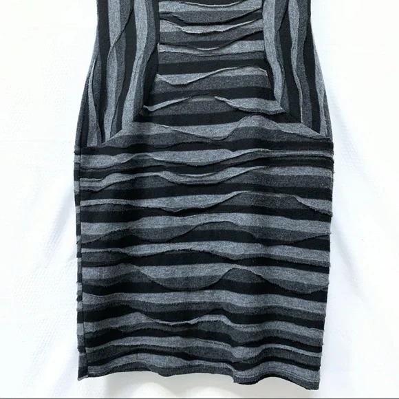 Evan Picone Vintage Knit Dress Grey Size 2 Petite - Picture 10 of 13